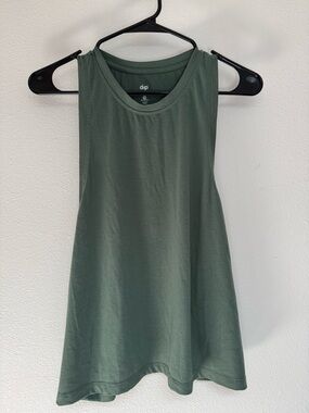 dip Olive Green A-Line Tank Top